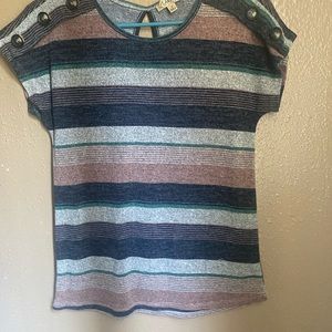 Striped multi color shirt
